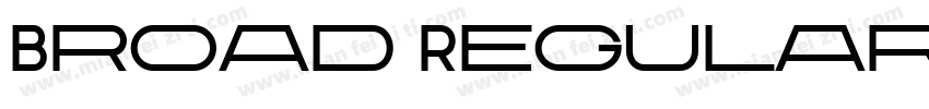 Broad Regular字体转换